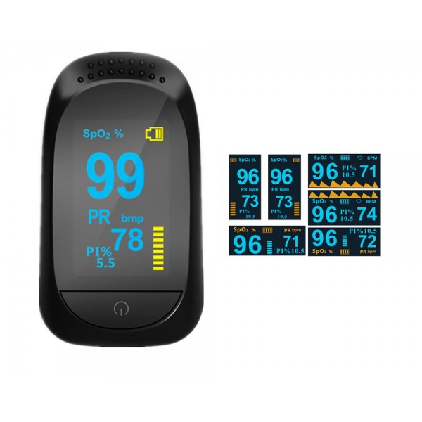 iMDK C101A2 Fingertip Pulse Oximeter Heart Rate Monitor SpO2 PR